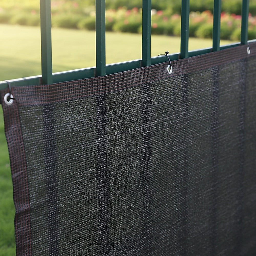 20m x 2m Fence Windscreen Privacy Screen Shade Cover Black Fabric Mesh Garden