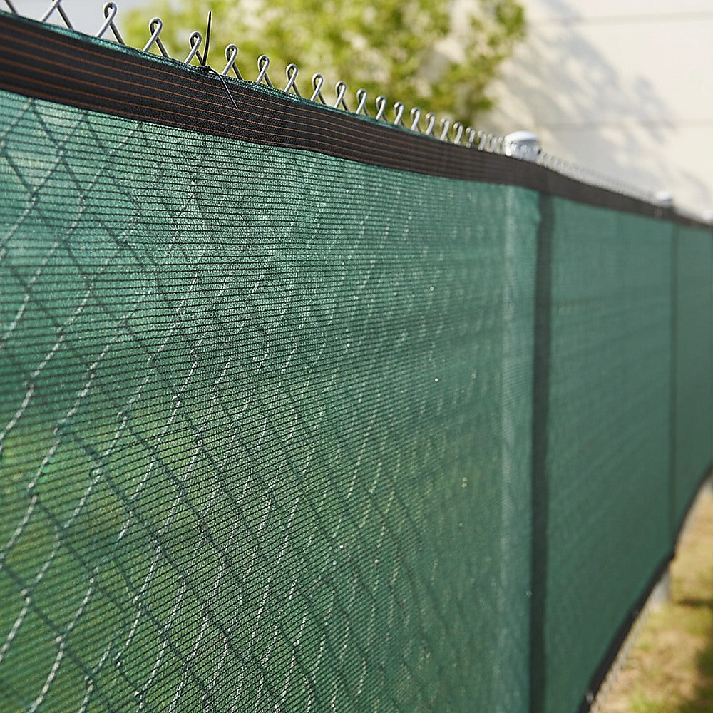 15m x 2m Fence Windscreen Privacy Screen Shade Cover Dark Green - V63-931981