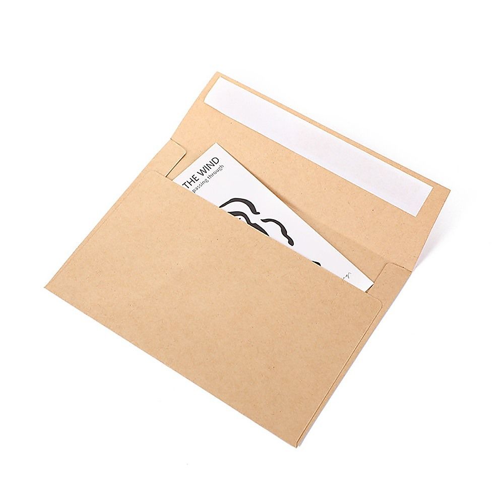 50 x Brown Kraft Envelopes for Wedding Cards Rustic Invitation Mailing Envelopes for Special Events