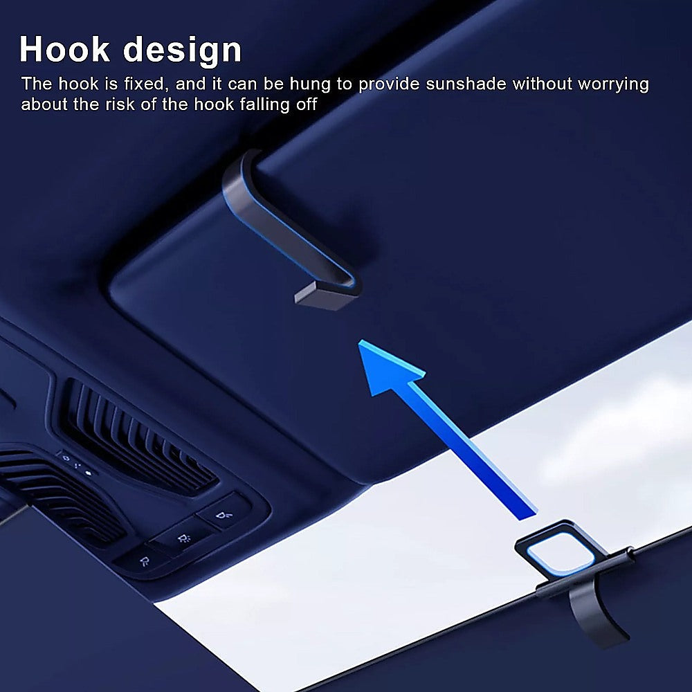 Retractable Sunshade for Car Windshield – UV Protection Window Cover