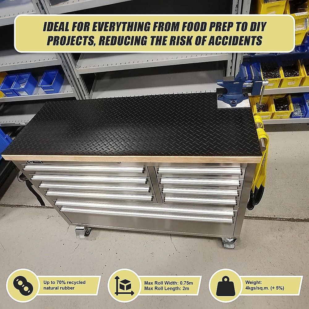 Workshop Bench Protector Rubber Mat Heavy Duty Garage Shed Greenhouse Workbench