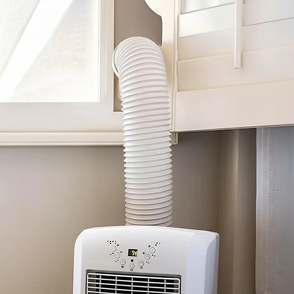 Portable Air Conditioner Window Kit – Exhaust Hose Adaptor Pipe & Slide Plate