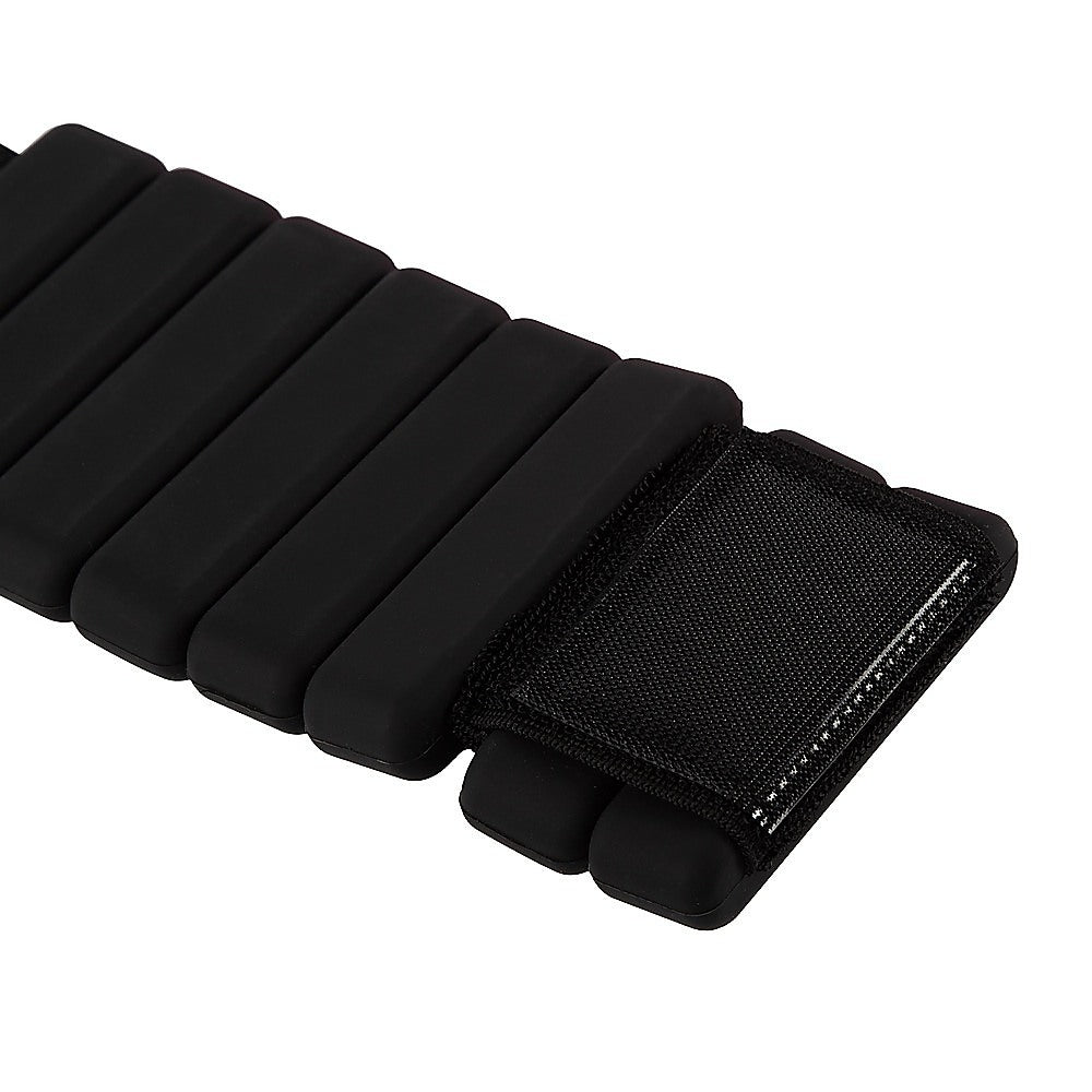 2-Piece Ankle & Wrist Weights – 2kg Pair Adjustable Workout Bangles (Black)