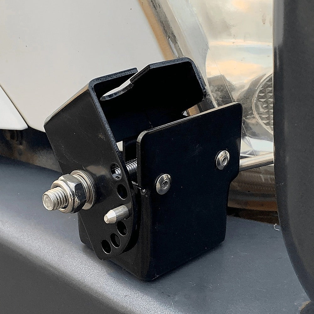 Adjustable Folding UHF Antennas Mount Bracket – Black Bullbar Clamp
