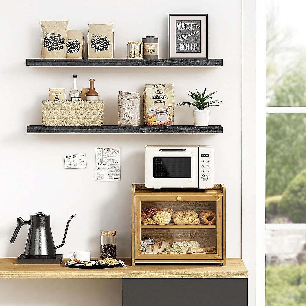 Enclosed Bread Box – Large Kitchen Countertop Bread Storage Container for Freshness & Organisation