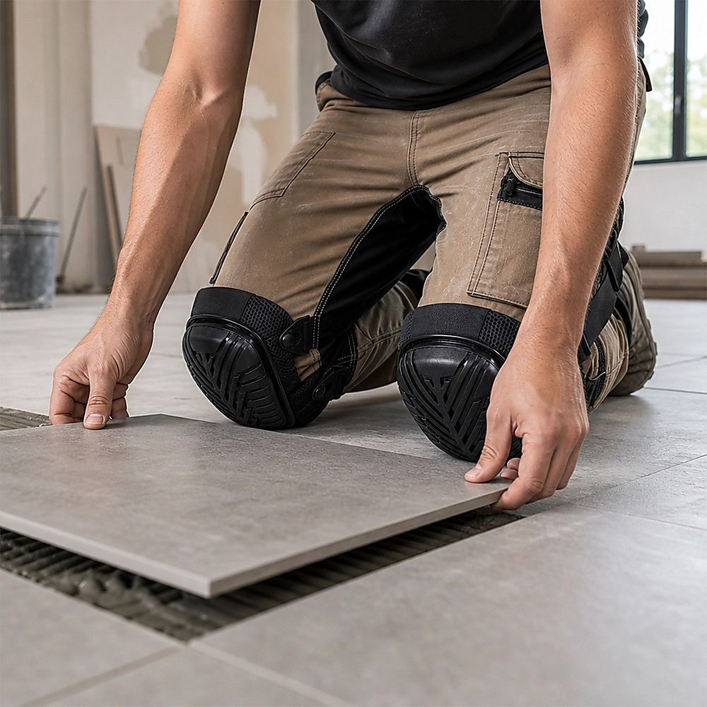 Heavy Duty Work Knee Pads – Construction Safety Pads with Soft Foam & Gel Cushion for All-Day Comfort
