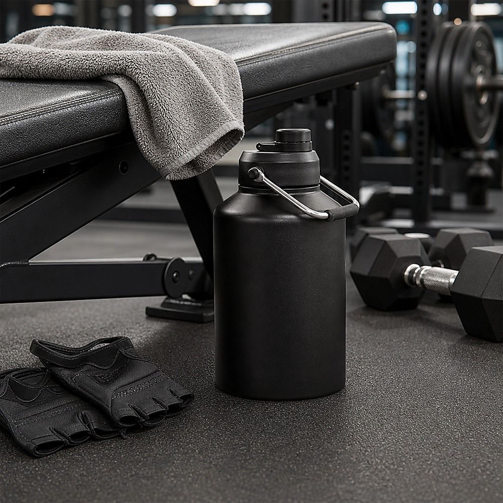 3.8L Double Wall Insulated Stainless Steel Water Bottle – Large Hot & Cold Drink Jug