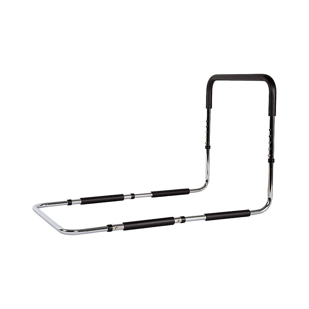 Adjustable Bed Rail with Foam Grip Handle & Under Mattress Frame 125kg Capacity