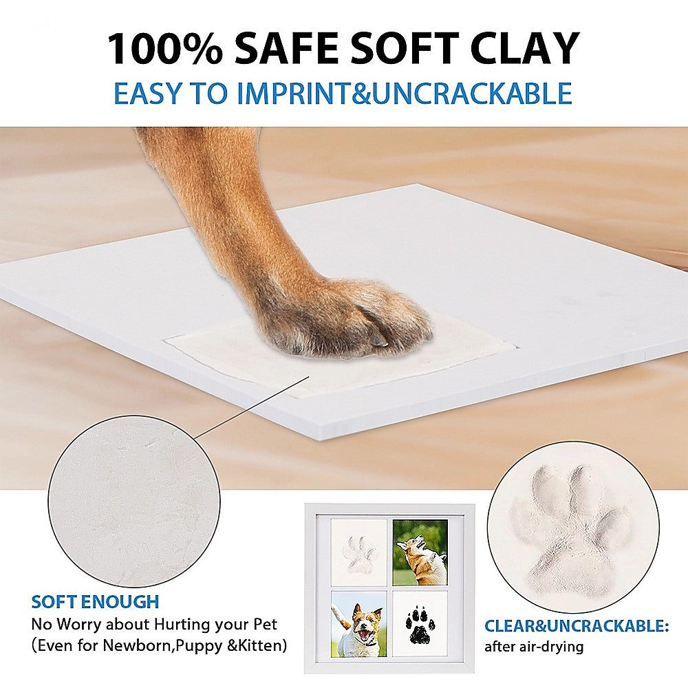 Pet Paw Print Kit DIY Photo Frame for Dogs & Cats Keepsake