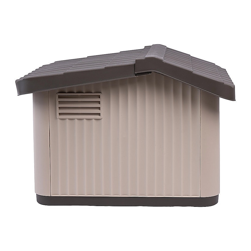 Plastic Dog House Kennel Shelter for Indoor & Outdoor Pets Weatherproof