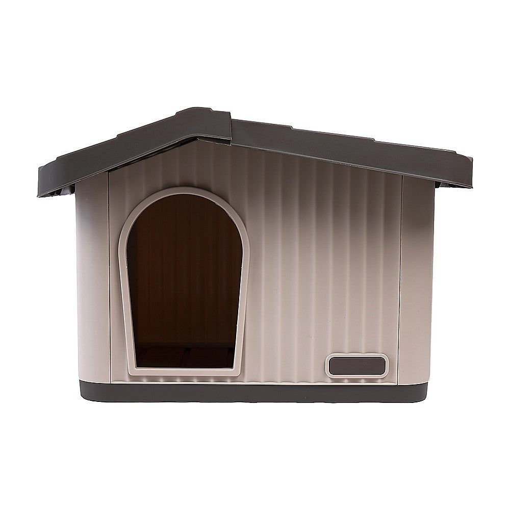 Plastic Dog House Kennel Shelter for Indoor & Outdoor Pets Weatherproof