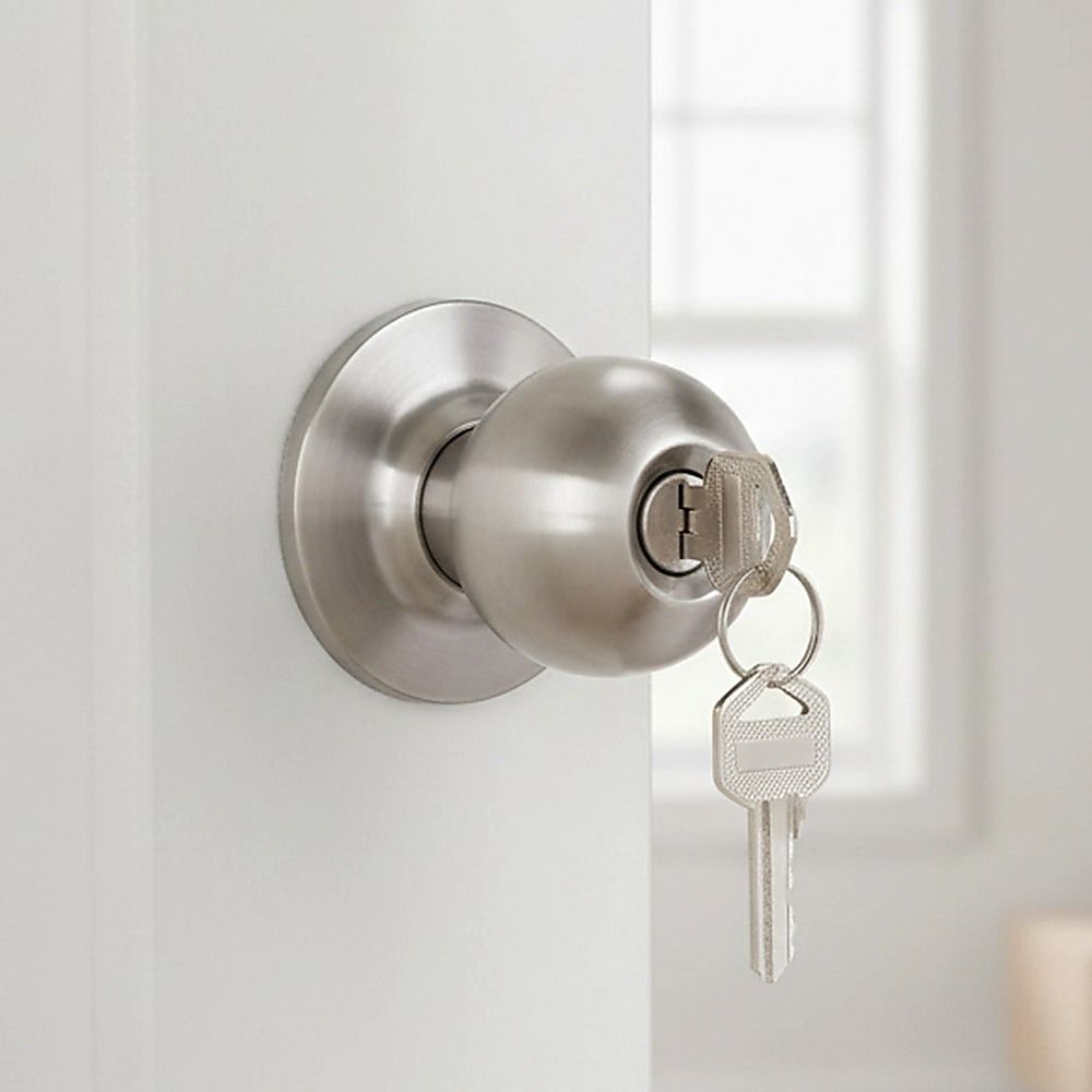 Round Door Lock Knob Set for Internal and Entry Doors