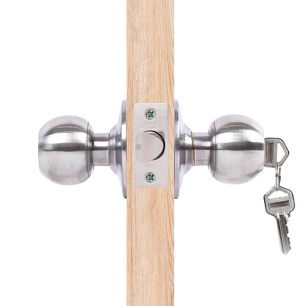 Round Door Lock Knob Set for Internal and Entry Doors