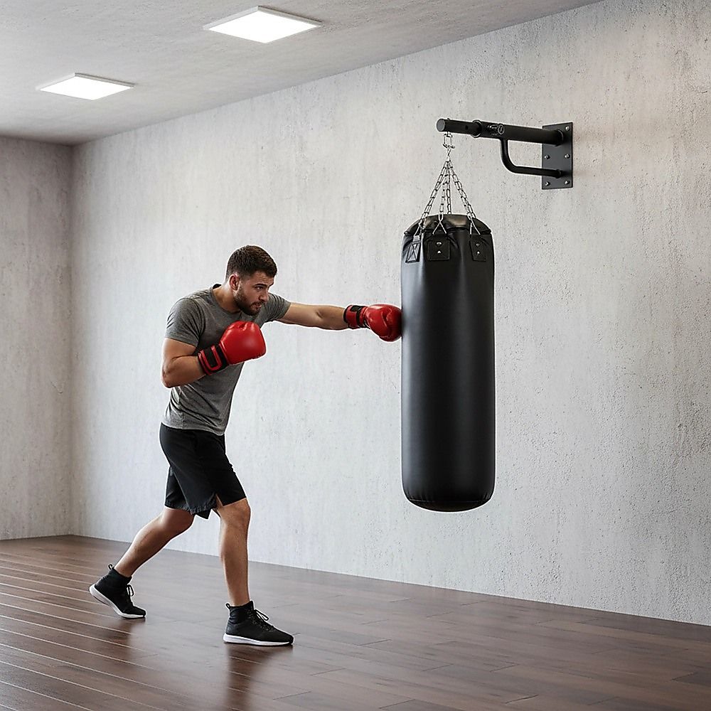 Wall Mounted Punching Boxing Bag Holder Bracket with Swivel Mount