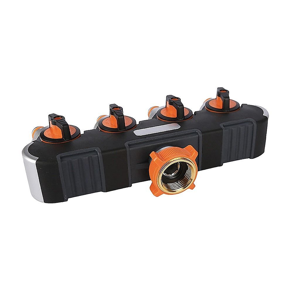 4 Way Hose Splitter Tap Garden Water Irrigation Distributor Valve