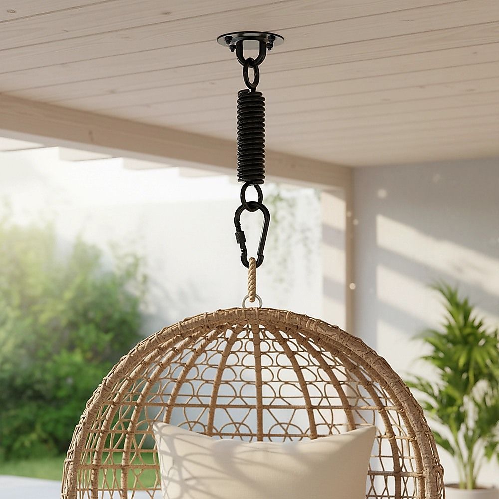 Heavy Duty Swing Hanger Suspension Ceiling Hook Spring Carabiner