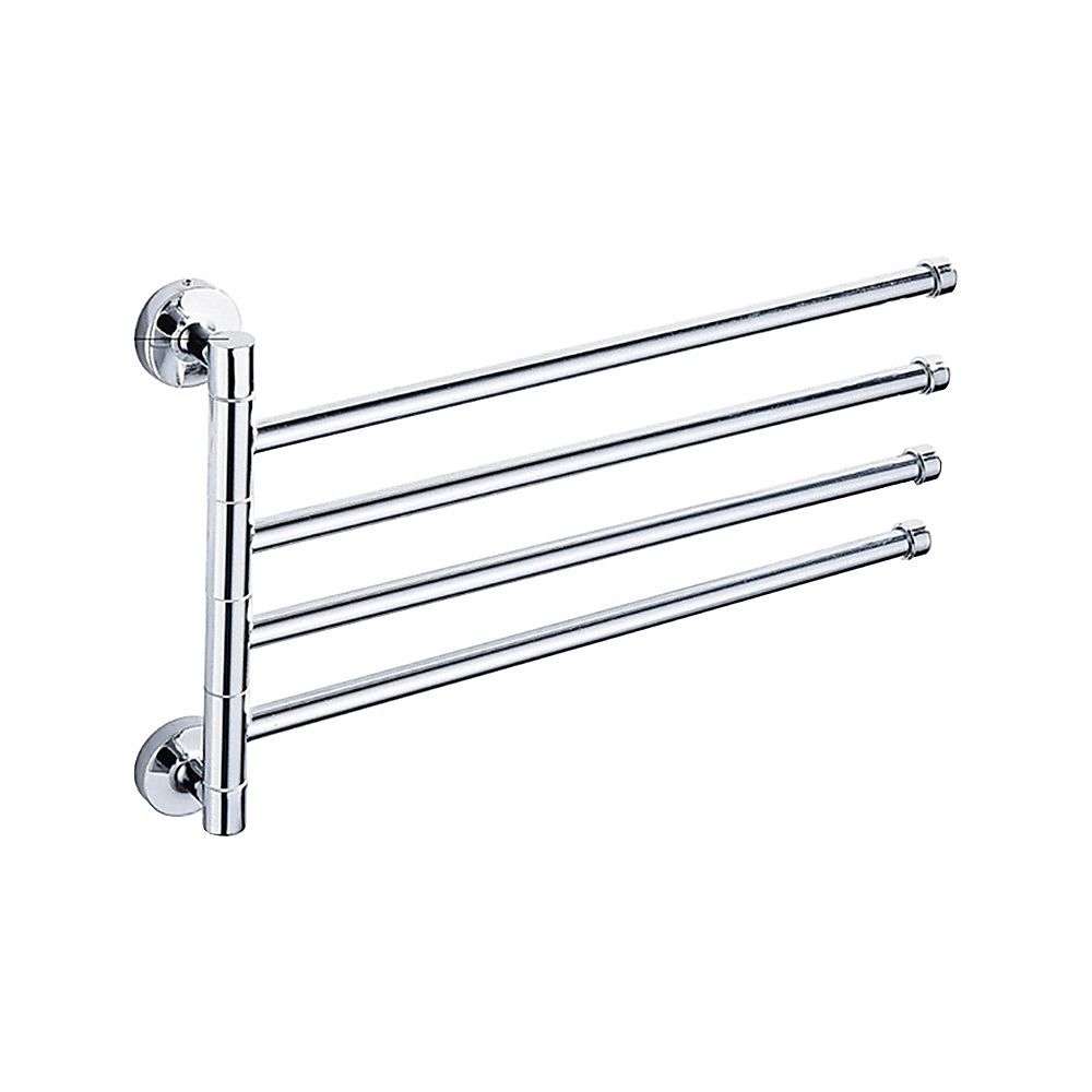 Swivel Towel Rail Chrome Stainless Steel Wall Mounted Bath Rack