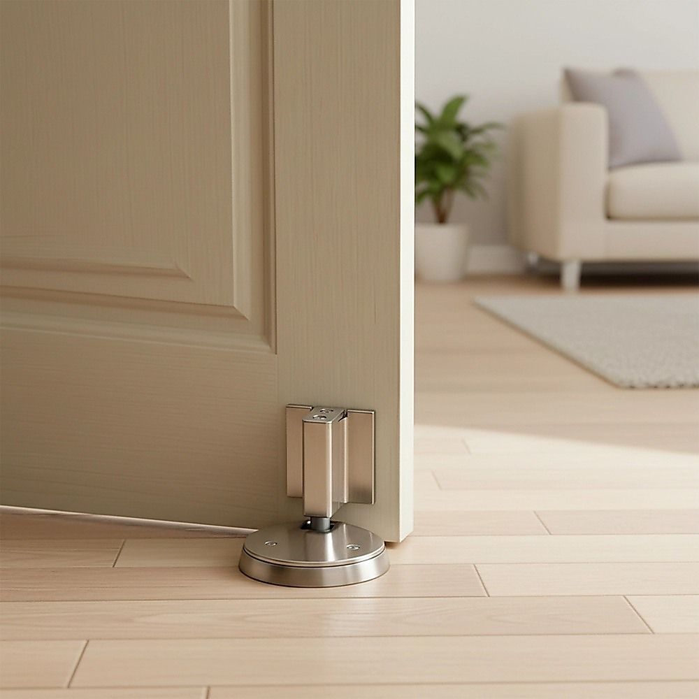 Zinc Alloy Door Stop Brushed Nickel Anti Collision