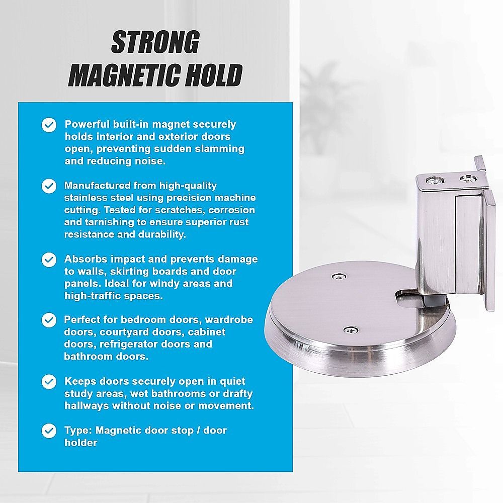 Zinc Alloy Door Stop Brushed Nickel Anti Collision
