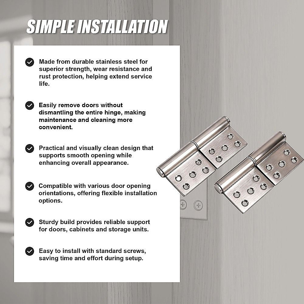Lift Off Door Hinges Rising Butt Screen Hinge Pair