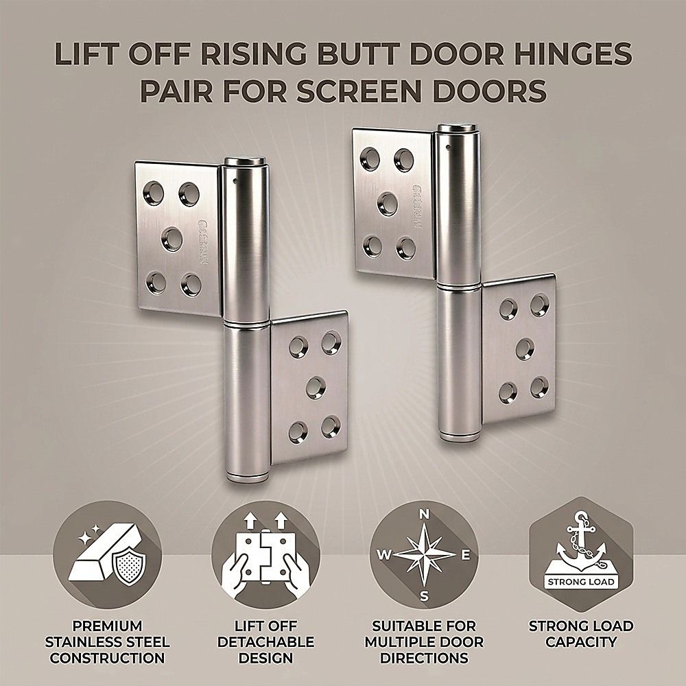 Lift Off Door Hinges Rising Butt Screen Hinge Pair