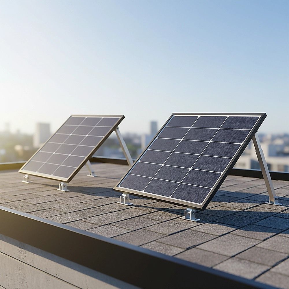 2 Set Adjustable Solar Panel Tilt Mount Brackets