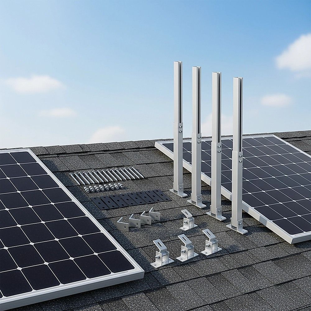 2 Set Adjustable Solar Panel Tilt Mount Brackets