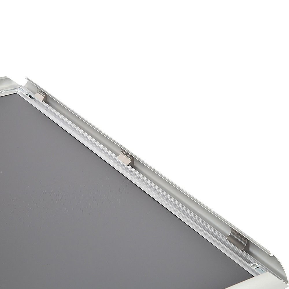 A1 2pc Aluminium Snap Poster Frame Wall Mount Sign Holder Silver