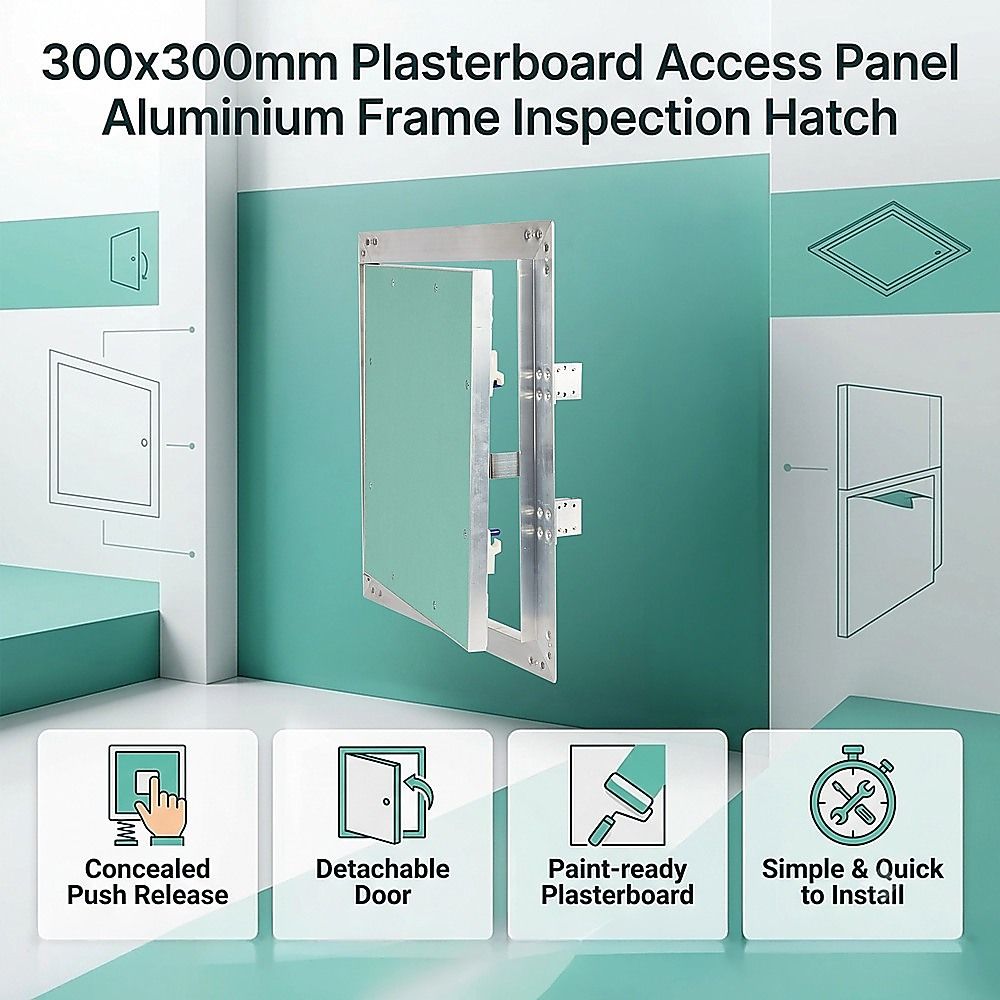 300x300mm Plasterboard Access Panel Aluminium Frame Inspection Hatch