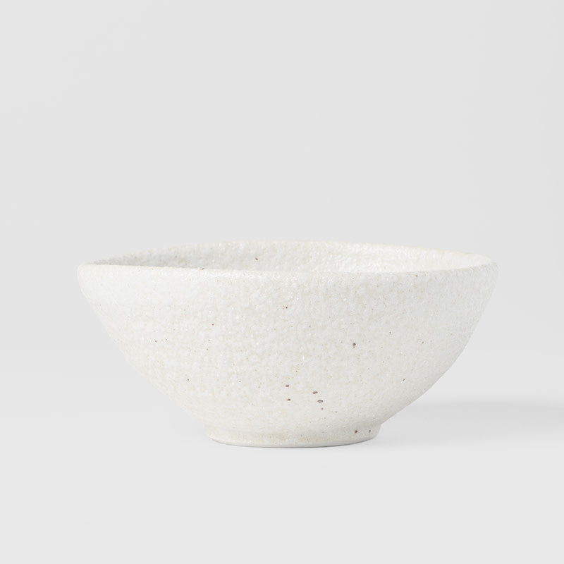 Egg Shaped Bowl 13cm Shell White Glaze