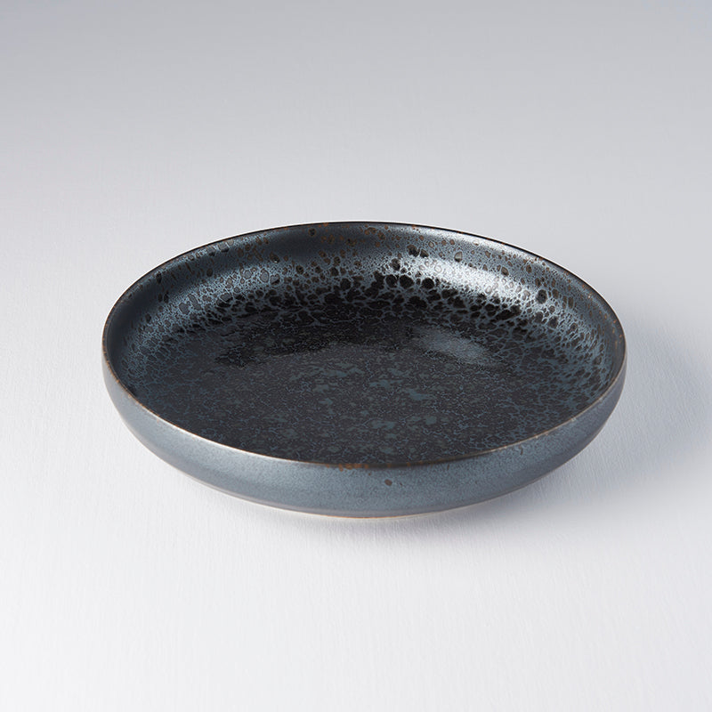 Plate High Rim 22cm Black Pearl Glaze