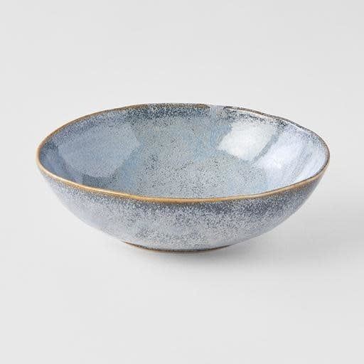 Bowl Oval 16cm Steel Grey Glaze