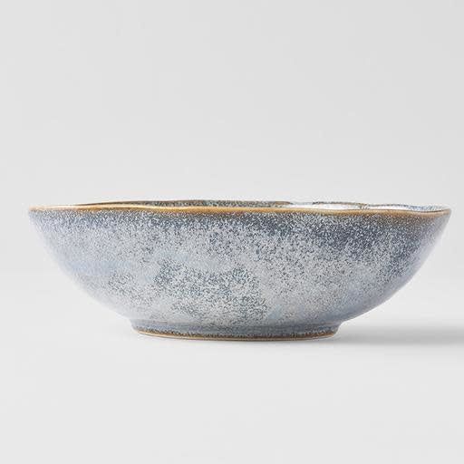 Bowl Oval 16cm Steel Grey Glaze