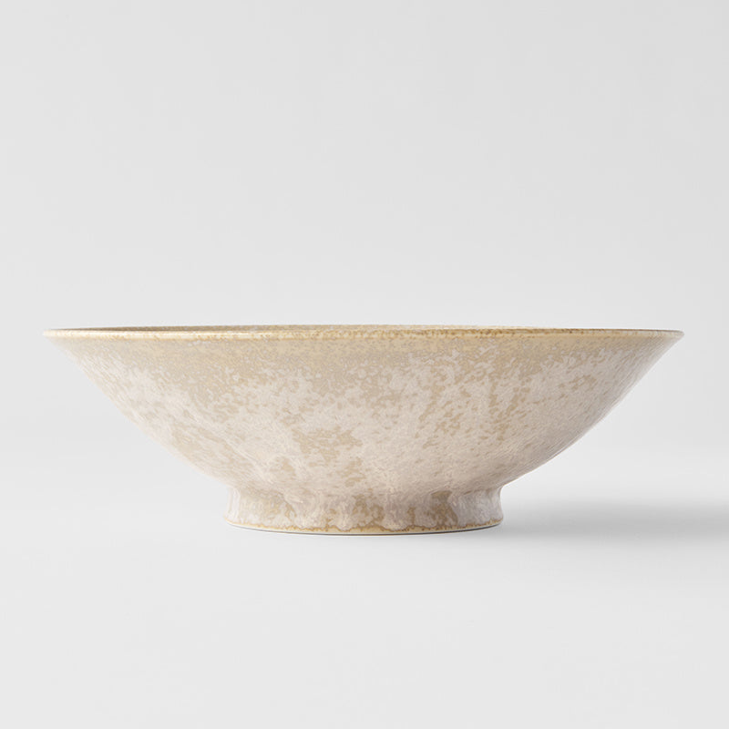 Ramen Bowl 24.5cm White Fade Glaze