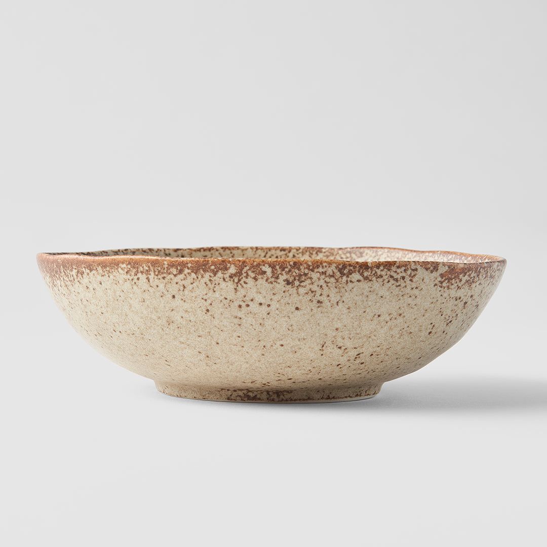 Bowl Oval 16cm Sand Fade Glaze