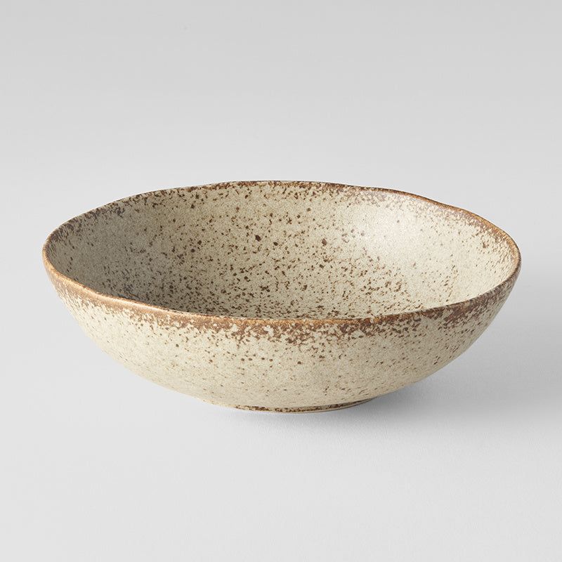 Bowl Oval 16cm Sand Fade Glaze