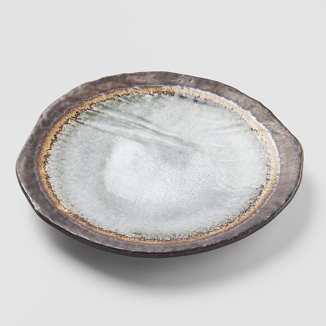 Dinner Plate Organic 27cm Akane Grey Glaze