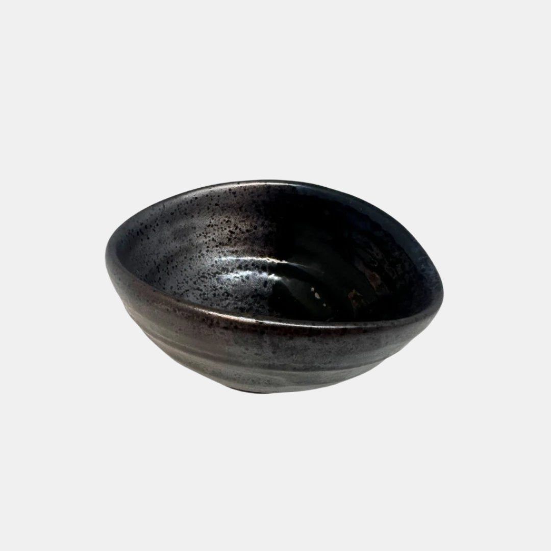 Bowl Small 10cm Metallic Black Glaze