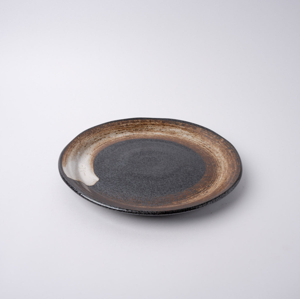 Plate 24cm Brushstroke Black