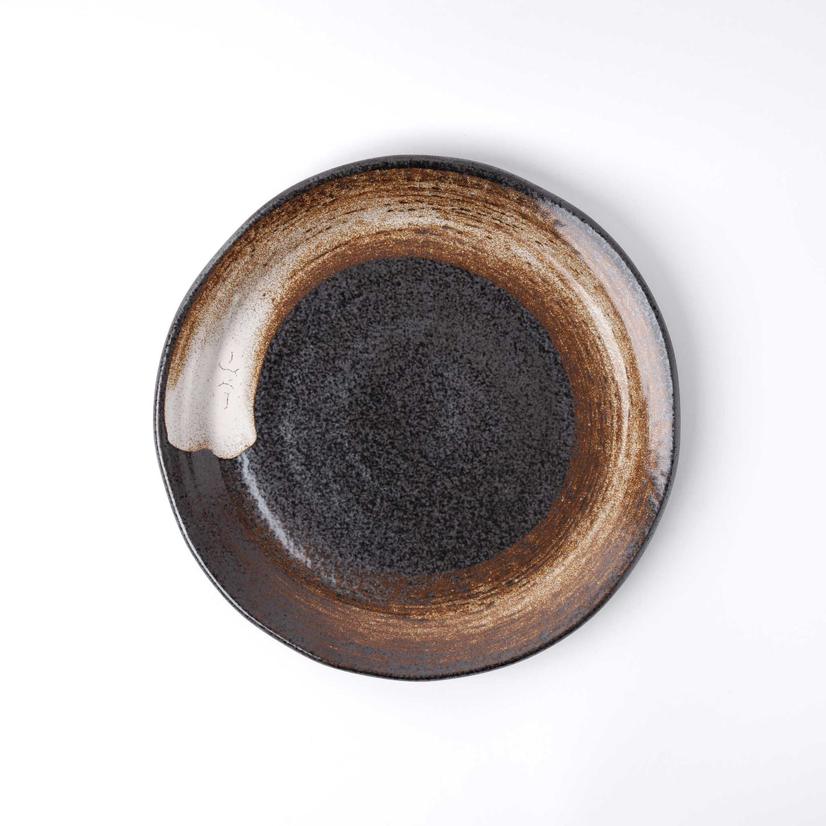 Plate 24cm Brushstroke Black