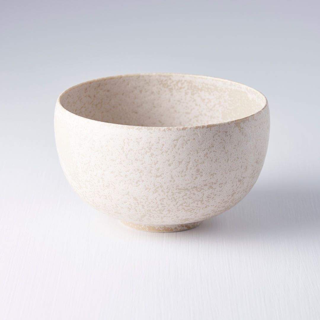 Bowl 13cm White Fade Glaze