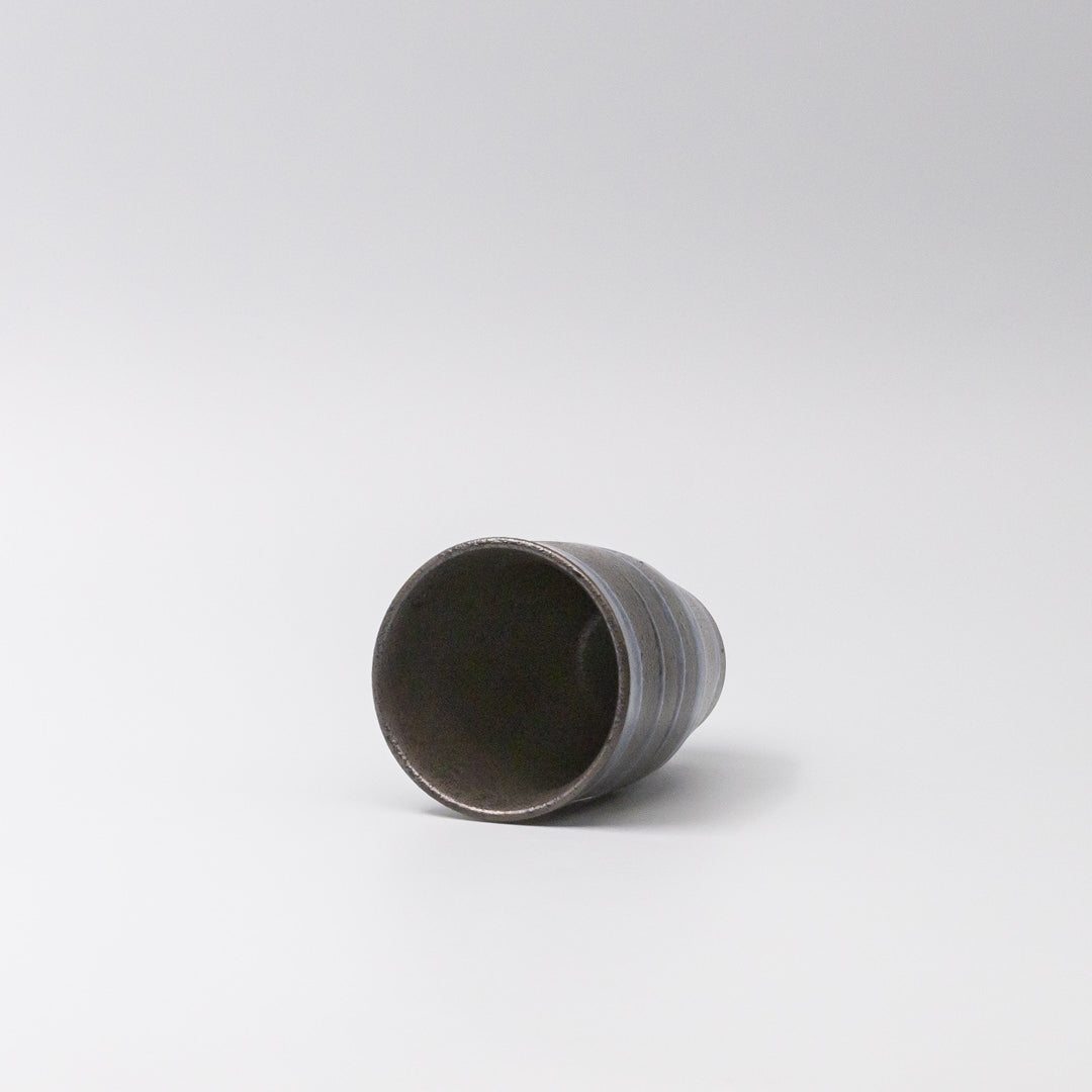 Sushi Mug 300ml Bright Blue Spiral On Black Design