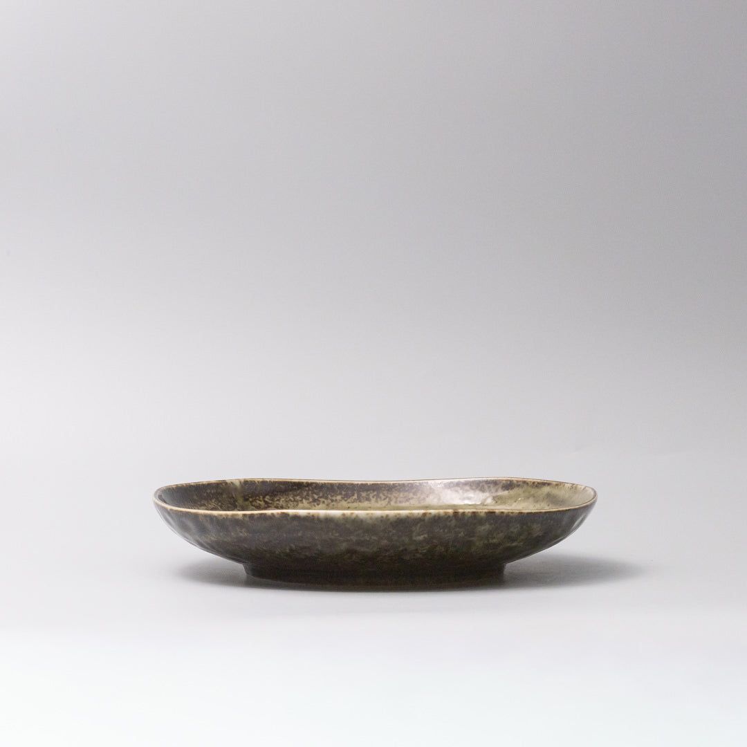 Organic Dinner Plate 23cm Sage Green Glaze