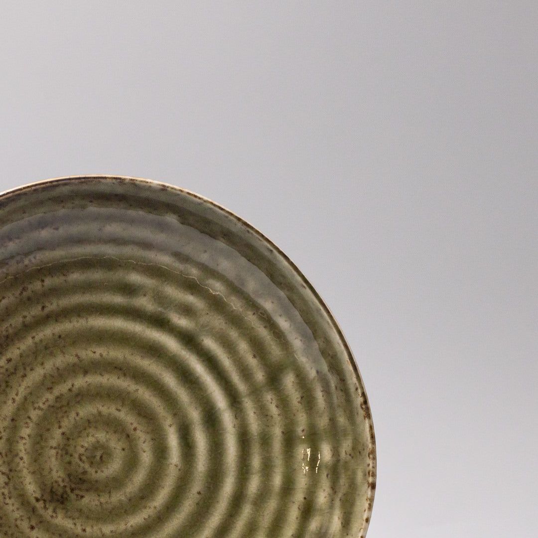 Organic Dinner Plate 23cm Sage Green Glaze