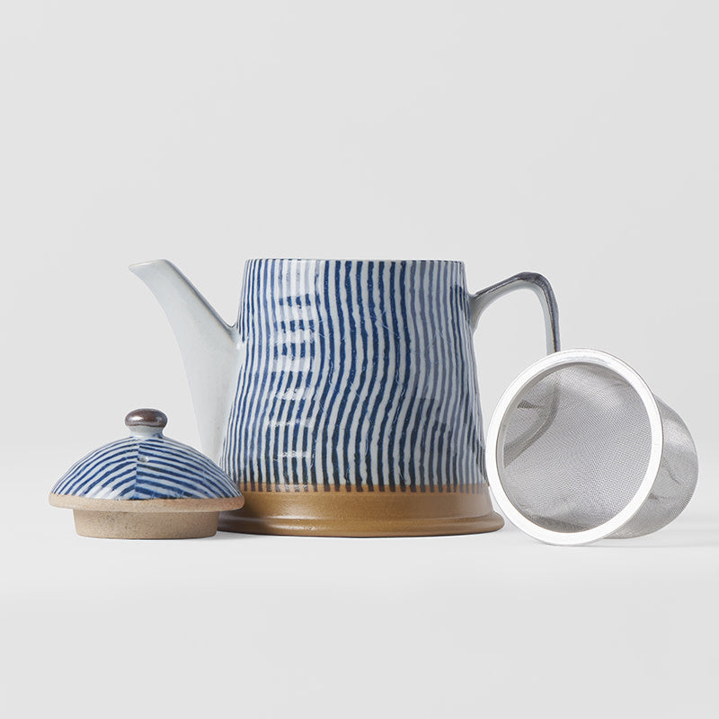 Teapot 400ml Wavy Line Design