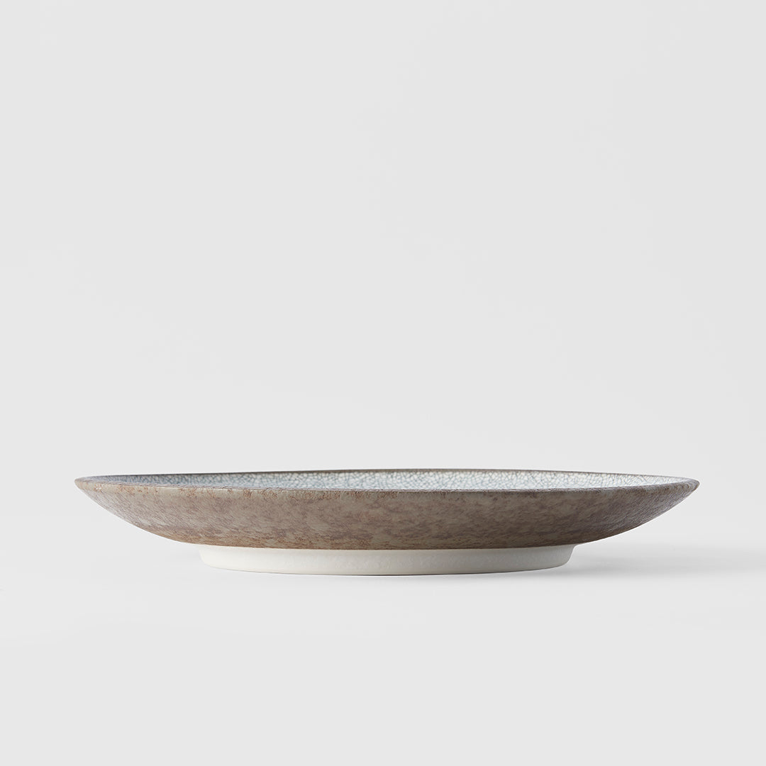 Dinner Plate 25cm Crazed Grey Glaze