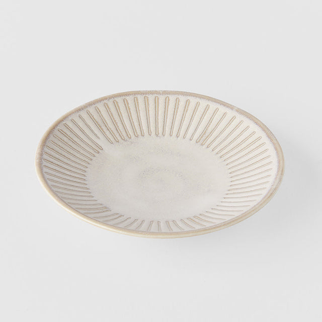 Sauce Dish Large 12cm Ridged Alabaster Glaze