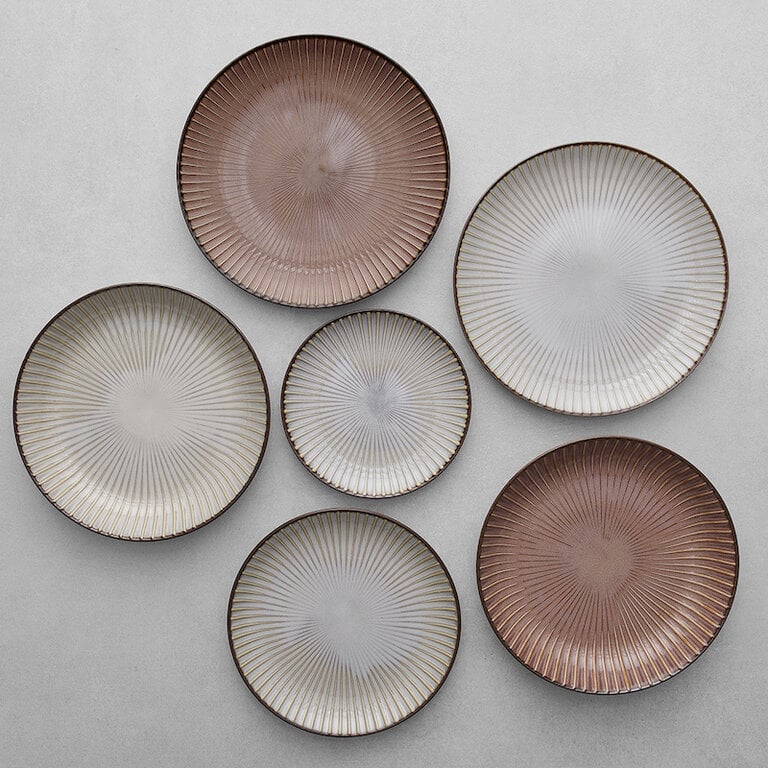 Plate High Rim 22.5cm White Sendan Glaze