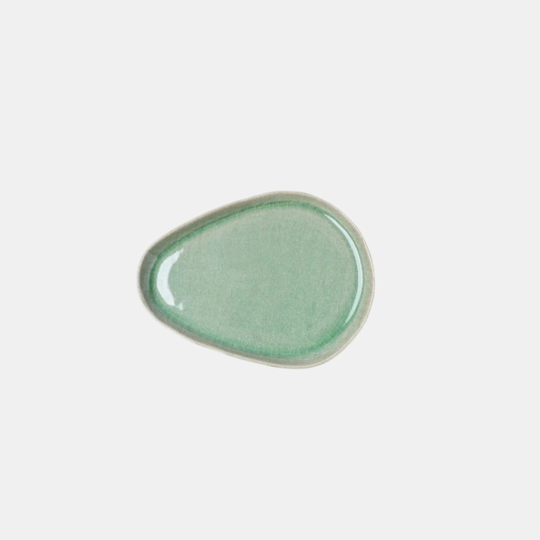 Saucer Arc Green Glaze