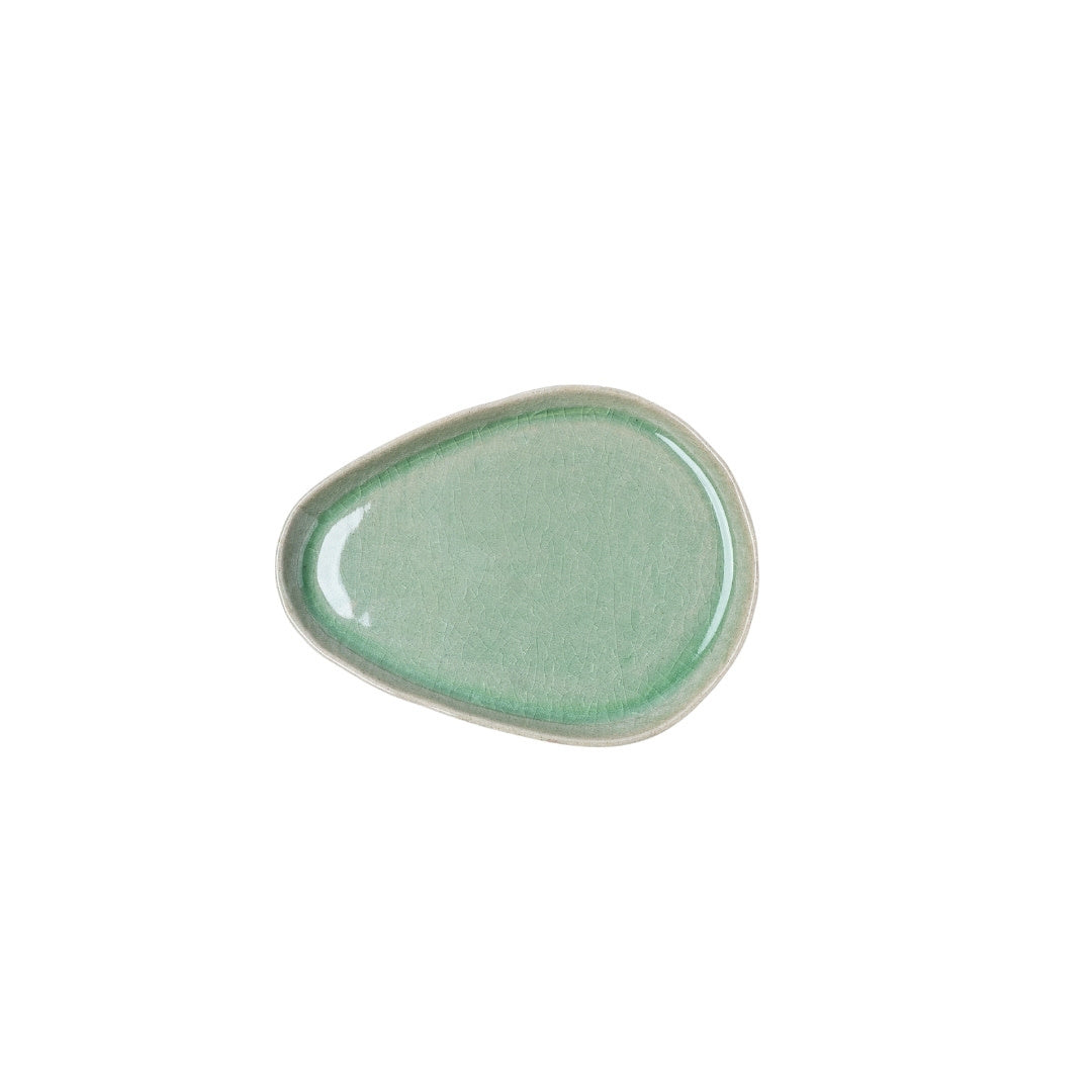 Saucer Arc Green Glaze